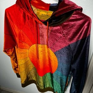 Aviator nation velvet sunburst hoodie